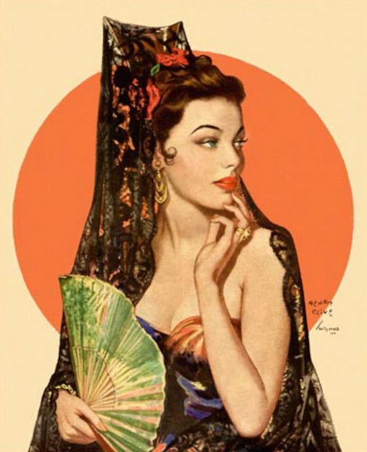 Henry Clive - Lola Montez  - Vintage Art Print