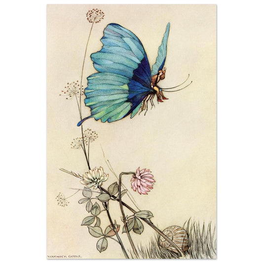 Warwick Global - The Butterfly Took Wing - Vintage Art Print (1913)