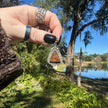 Sterling Silver Ammolite Pendant - 925 Stamped