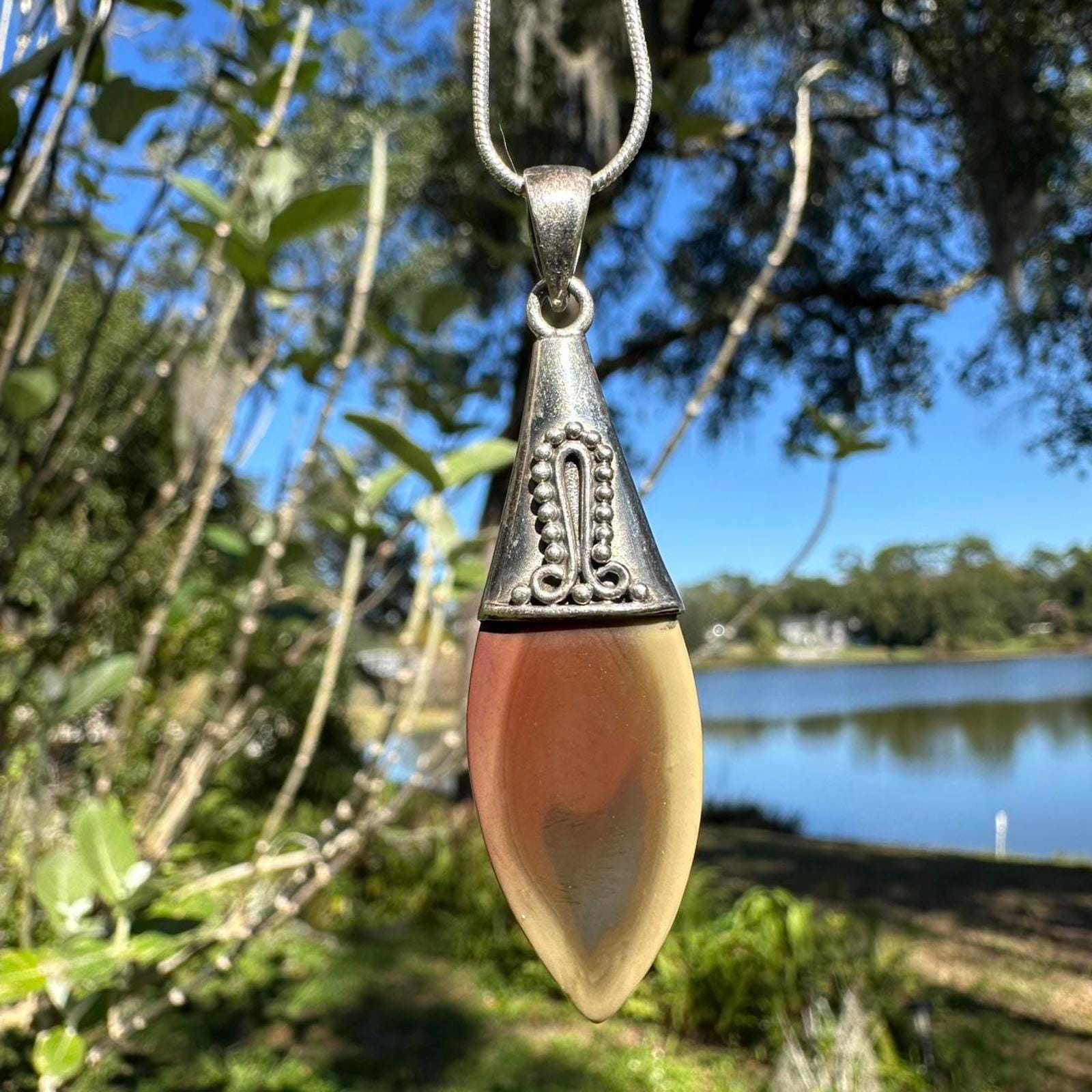 Sterling Silver Imperial Jasper Pendant