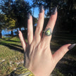 925 Sterling Silver Palamino Turquoise Ring Size 8