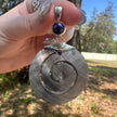 925 Sterling Silver Spiral Mother of Pearl Pendant.