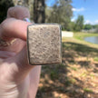 925 Sterling Silver Fossil Coral Ring. Size: Adjustable