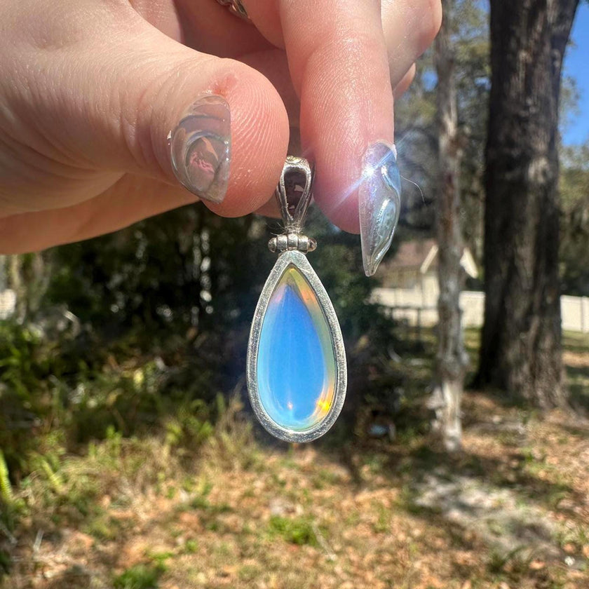 925 Sterling Silver Opalite Pendant