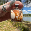 925 Sterling Silver Spiral Conch Shell Pendant