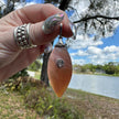 925 Sterling Silver Sajeen Spiral Mother of Pearl Pendant