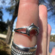 Sterling Silver Moon  Ring Size 8.75