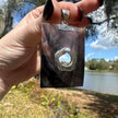 Sterling Silver Abalone Shell Floral Detail Pendant