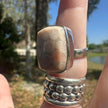 925 Sterling Silver Fossil Coral Ring