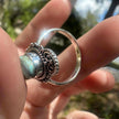 925 Sterling Silver Turquoise Ring Size 8