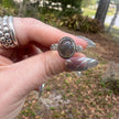 925 Sterling Silver Labradorite Bail Style Ring Size 8