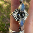 925 Sterling Silver Moonstone Ring Size 8