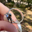 925 Sterling Silver Mother of Pearl Ring Size 8.5