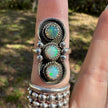 925 Sterling Silver Ethiopian Opal Ring Size 9