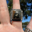 Sterling Silver Picture Jasper Ring Size 5