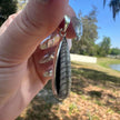 925 Sterling Silver Fossilized Cephalopod Pendant