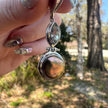 925 Sterling Silver Pearl and Aquamarine Pendant