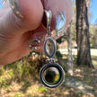 925 Sterling Silver Pearl and Aquamarine Pendant