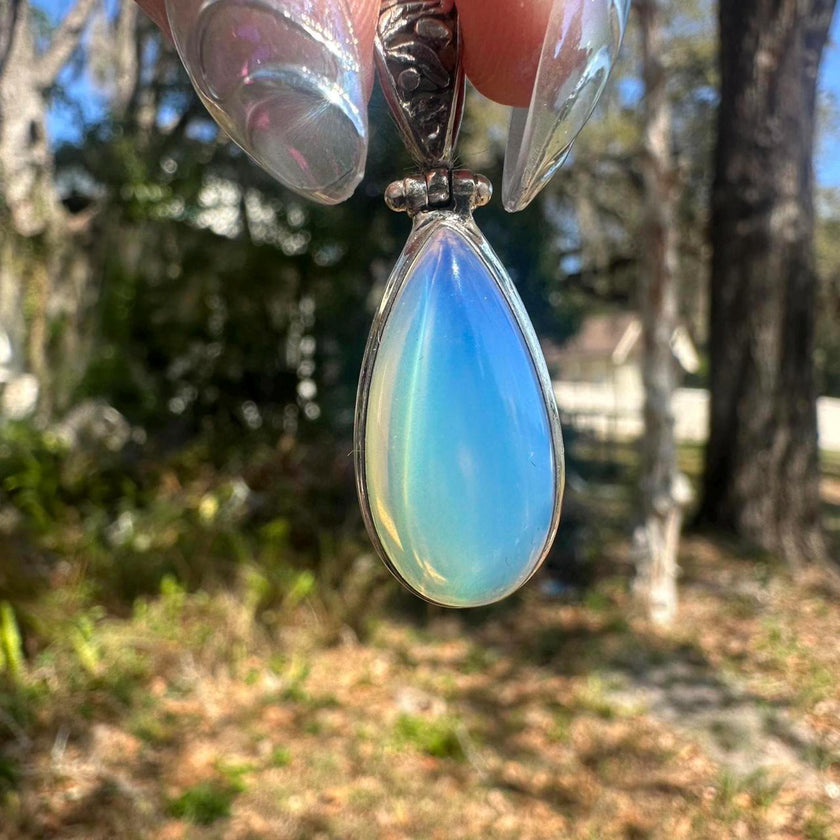 925 Sterling Silver Opalite Pendant