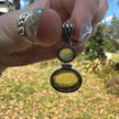 925 Sterling Silver Lemon & Green Citrine Pendant