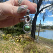 925 Silver Smokey Quartz & Fresh Water Pearl Pendant