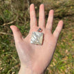 Sterling Silver Mother of Pearl Square Pendant