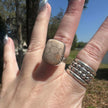 925 Sterling Silver Fossil Coral Ring