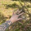925 Sterling Silver Naive American Signed Turquoise Ring Size 8