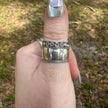 925 Sterling Silver Cigar Band Style Size 9.5