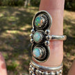 925 Sterling Silver Ethiopian Opal Ring Size 9